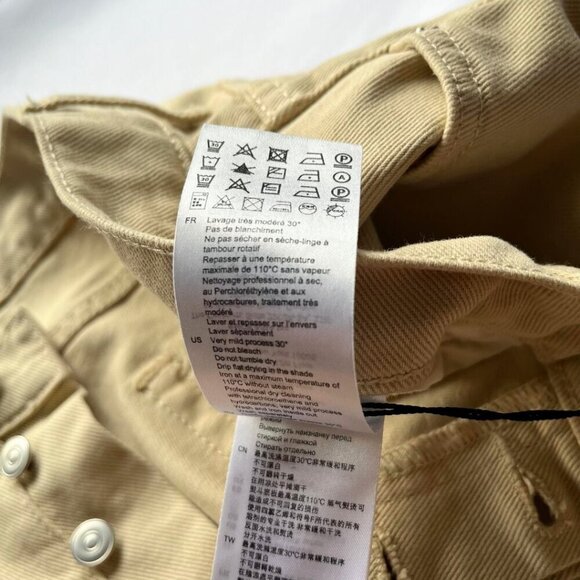 NWT SANDRO BEIGE STRAIGHT LEG JEANS - 32 - Picture 11 of 13